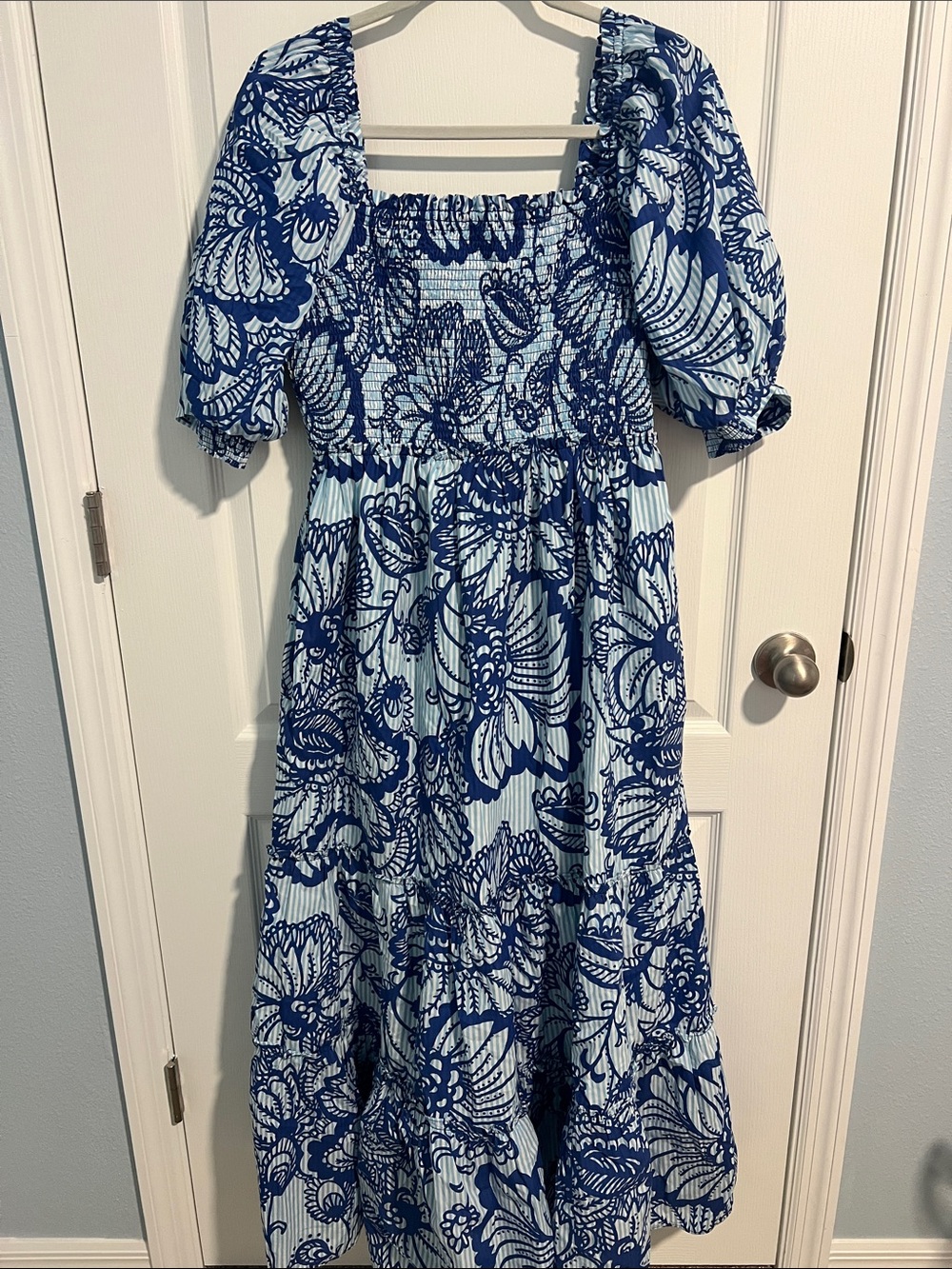 Lilly Pulitzer Smocked Hadly Dress Large